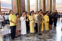 Picture of A Merit-making Ceremony and Alms Offering as a Tribute to tribute to Her Majesty Queen Sirikit, the queen consort of King Rama IX,His Majesty King Rama X and Her Majesty Queen Suthida.